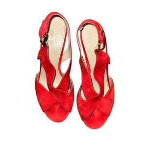 MICHAEL Michael Kors Red Suede Sandals Size 9